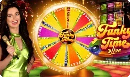 Funky Time live game at Vipsta Casino